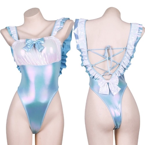 Holographic Blue Onesie