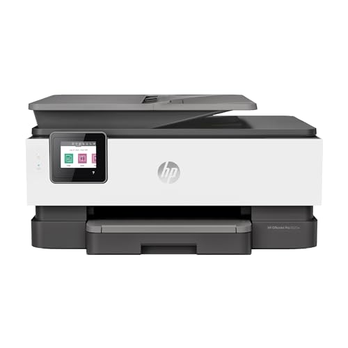 HP OfficeJet Pro 8025e Wireless Color All-in-One Printer with bonus 6 free months Instant Ink with HP+ (1K7K3A), Gray - New Version