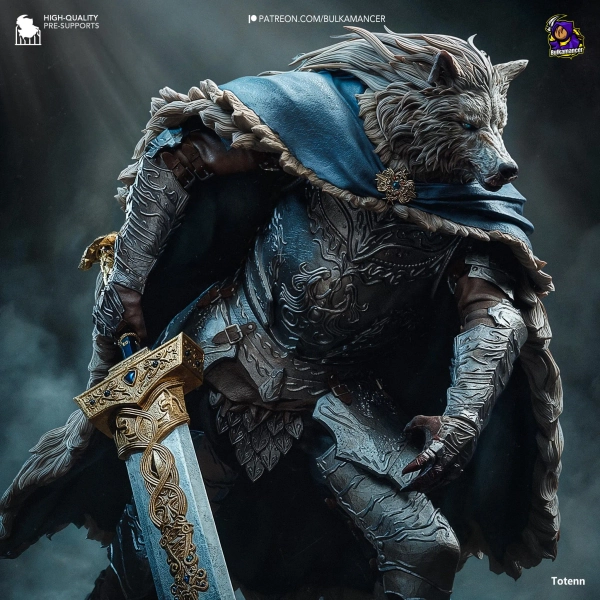 Half-Wolf Shadow - 9.8"Tall - High Quality Resin Figure - Multiple Sizes - Painted Options