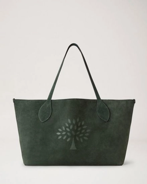 Oversized Suede Tree Tote