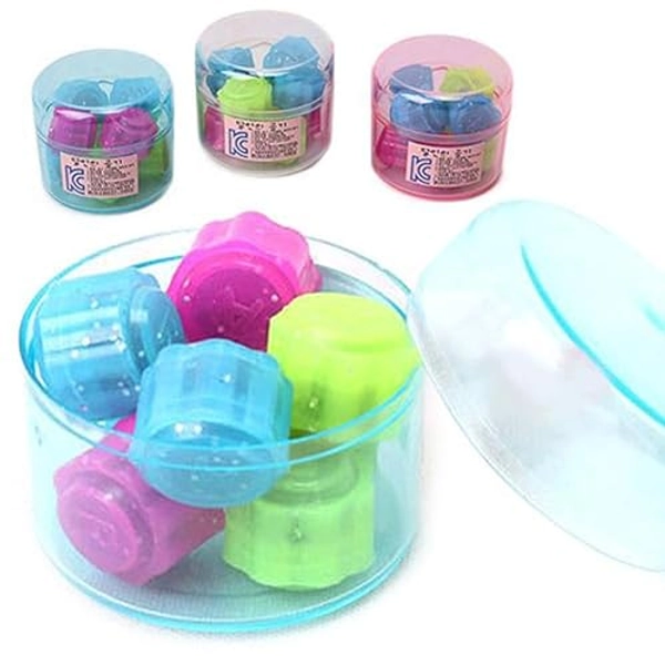 [Random] Korean Traditional Play Game 8PCS Gonggi Jack Stone Pebbles Set w/Round Case (3 Sets)