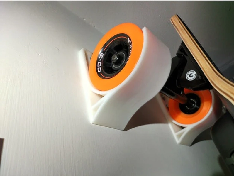 Longboard Skateboard Wall Mount | Wall Mount | Apartment Space Saver | Electric Longboard | Skateboard Wall Mount | Life Hack