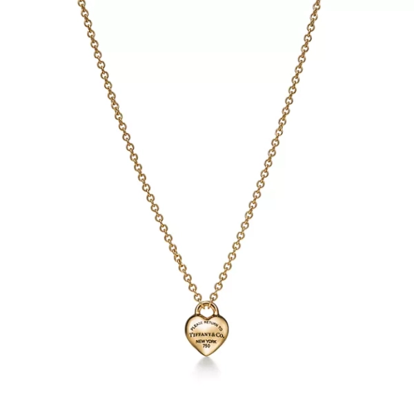 Return to Tiffany® Full Heart Pendant in Yellow Gold