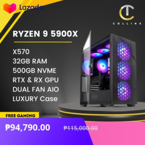 Check out [ GAMING PC BUILD - POSEIDON ] AMD RYZEN 9 5900...at 18% off!₱94,790.00 only!Get it on Lazada now!