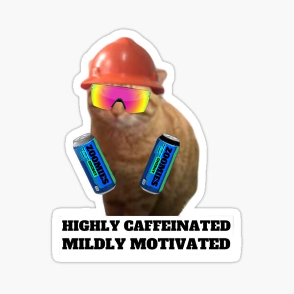 Highly Caffeinated Sticker