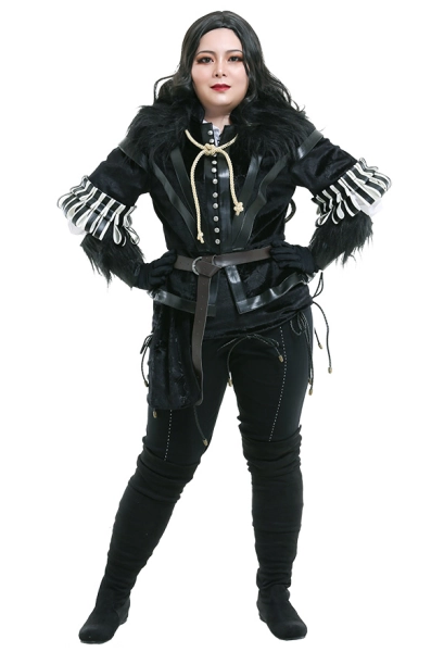 Plus Size The Witcher 3 Wild Hunt Yennefer Outfits Curvy Cosplay Costume