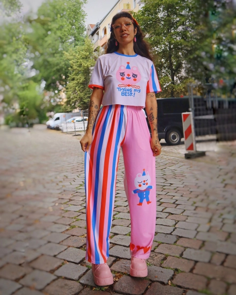 Trying My Best - Wide-leg Pants