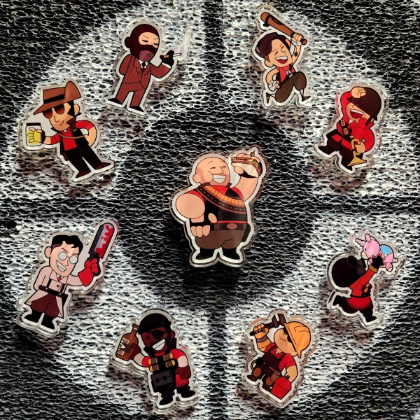 Team Fortress 2 - RED Team Acrylic Pins