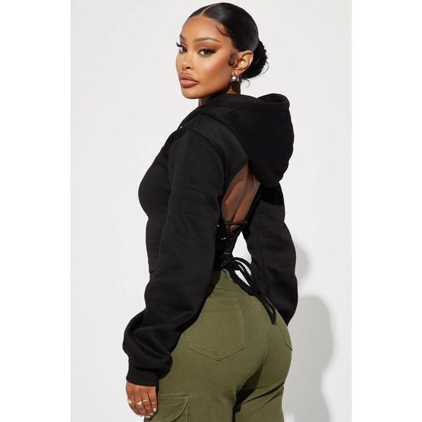 Strap Me Up Lounge Hoodie - Black - TikTok Shop