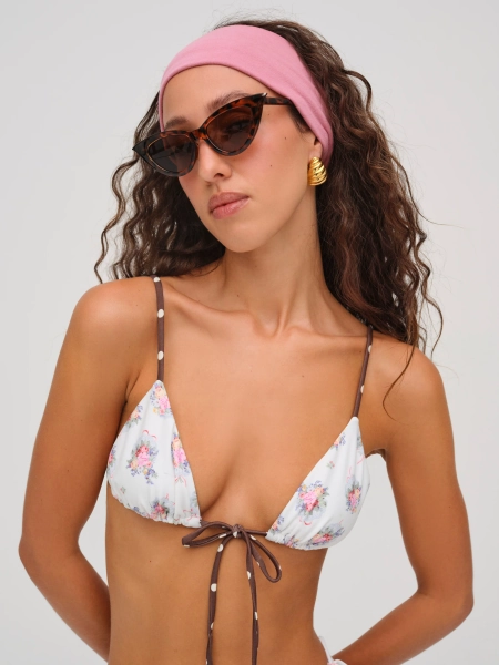 Bay Bikini Top — White