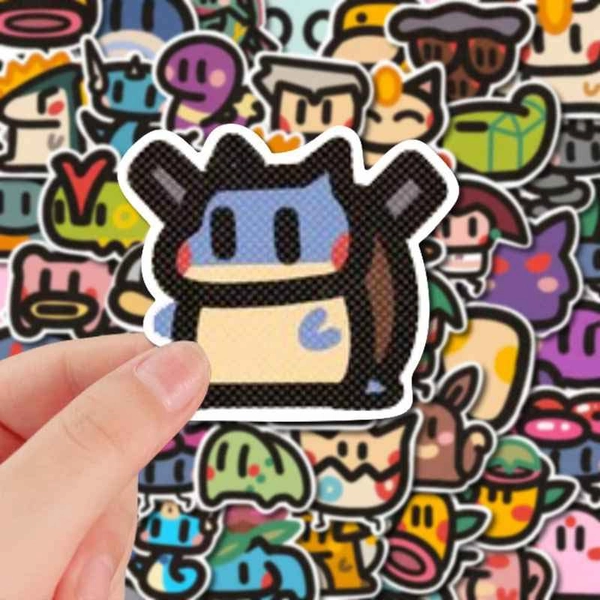 100PCS Chibi Stickers Laptop Decal Kawaii Anime Luggage Sticker Set