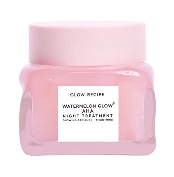 Glow Recipe Watermelon Glow Sleeping Mask - Exfoliating, Anti-Aging + Brightening Overnight Face Mask with AHA, Hyaluronic Acid + Pumpkin Seed Extract for Sensitive Skin - Hydrating Mask (80ml/2.7oz)