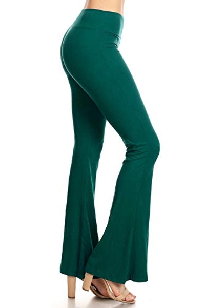 Leggings Depot Women's Flared Casual, Work, Lounge Palazzo Pants-Wide Leg