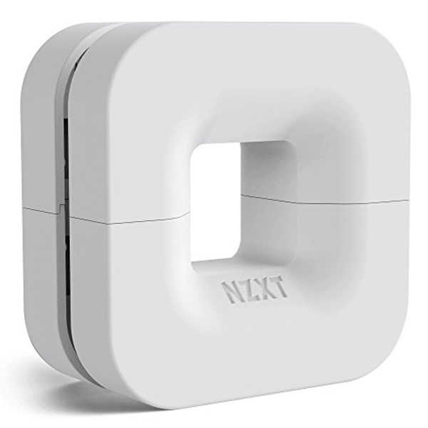 NZXT Puck - BA-PUCKR-W1 - Cable Management and Headset Mount - Compact Size - Silicone Construction - Powerful Magnet for Computer Case Mounting - White