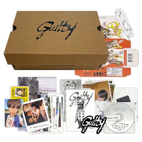 TAEMIN - [Guilty] (Archive Box Ver.) Photobook + Lyrics Paper + CD-R + Photo Card + Polaroid + Card + Receipt + Photoprint + Popsicle Package + Membership Card + Shoelace + Sticker + 2 Extra Photocard