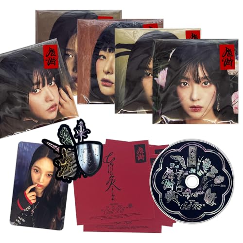 RED VELVET - 3rd Album [Chill Kill] (Poster Ver. - Random Ver.) Poster + CD-R + Sticker + Post Card + Photo Card + 2 Pin Badges + 4 Extra Photocards