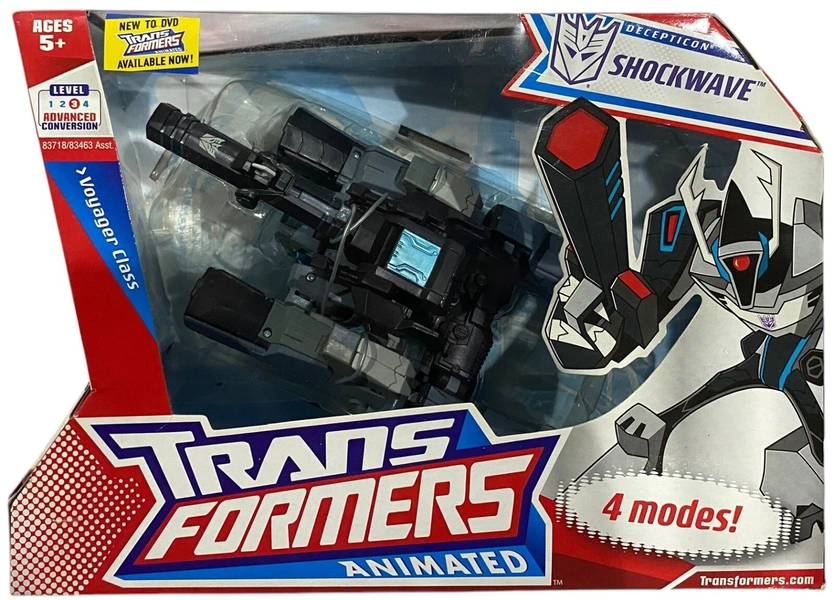 Transformers Animated Series Shockwave Voyager Class Action Figure NEW 2008