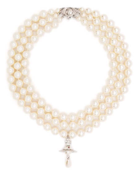 Vivienne Westwood three-row Pearl Choker Necklace | White | FARFETCH