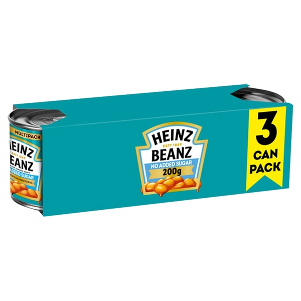 Heinz Baked Beans No Added Sugar 3x200G