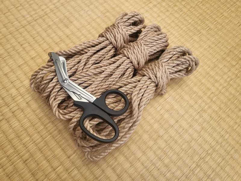 Shibari Rope. &#39;Natural- Fully treated&#39; made from Single ply, tossa Jute. Vegan-friendly handmade for bondage. Various lengths available.