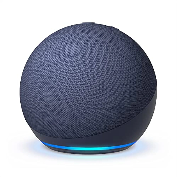 Certified Refurbished Echo Dot (5th Gen, 2022 release) | With bigger vibrant sound, helpful routines and Alexa | Deep Sea Blue