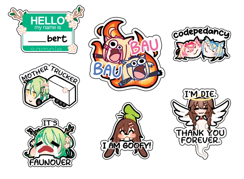 Hololive Vinyl Stickers