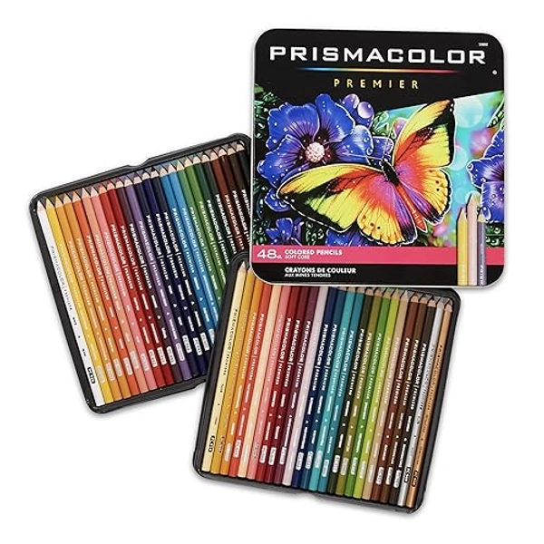 Prismacolor Premier Colored Pencils, Soft Core, 48 Pack