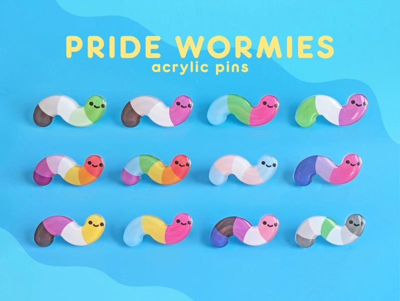 Pride Wormy Pin