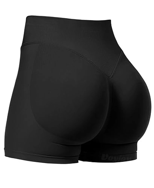 VOYJOY Women Workout Impact Shorts 3.6"/ 4.5"/ 6" Scrunch Butt Lifting Gym Seamless Booty Biker Shorts