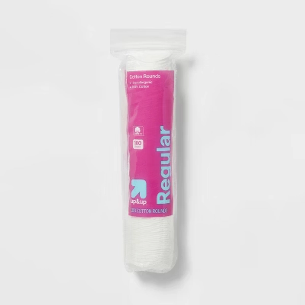 Basic Cotton Rounds Nail Polish and Makeup Remover Pads - 100ct - up&up™
