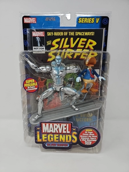 MINT Marvel Legends Silver Surfer &amp; Howard The Duck Figure Series 5 Toy Biz 2003