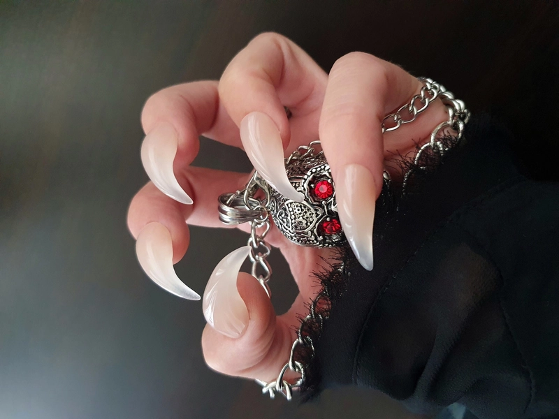 Long Claw press on nails, Cosplay nails, Reusable Claw nails