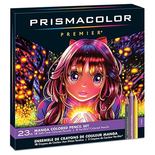 Prismacolor Premier Colored Pencils, Manga Colors, Adult Coloring, 23 Pack - 23 Count (Pack of 1)