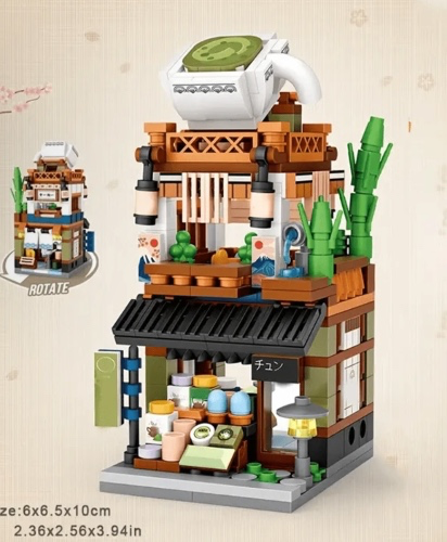 Mini Tea Shop - Micro Building Block DIY Kit
