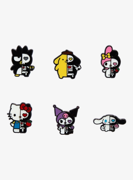 Loungefly Hello Kitty And Friends Split Skeleton Blind Box Enamel Pin