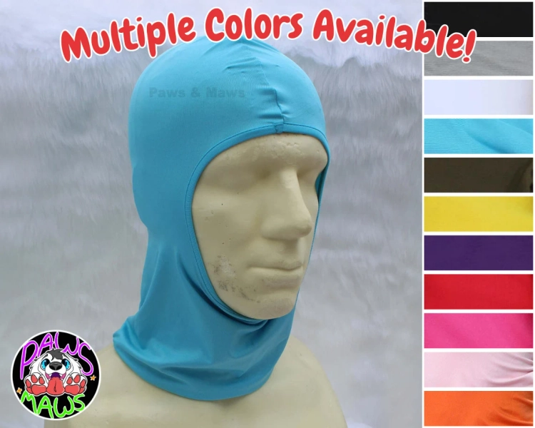 Fursuit Balaclava Cooling Dino Mask Hood Head Base Liner Lycra Spandex