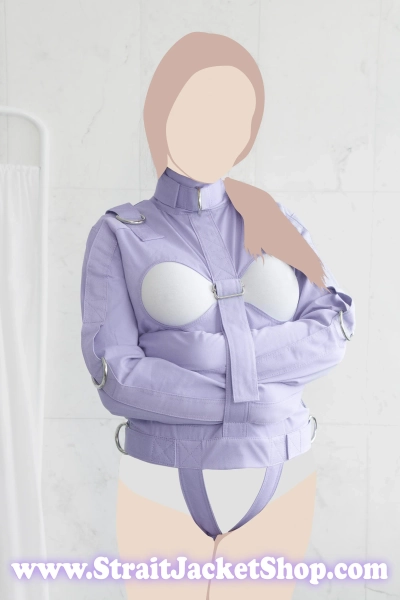 Purple Open Breast Straitjacket - Straitjacket for a Little / Adult Baby Diaper Lover Open Bust / ABDL / Bondage / Restraints / Restraining