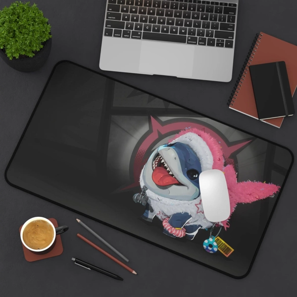 Marvel Rivals Pink Shark Costume Jeff Mouse Pad / Desk Mat 1