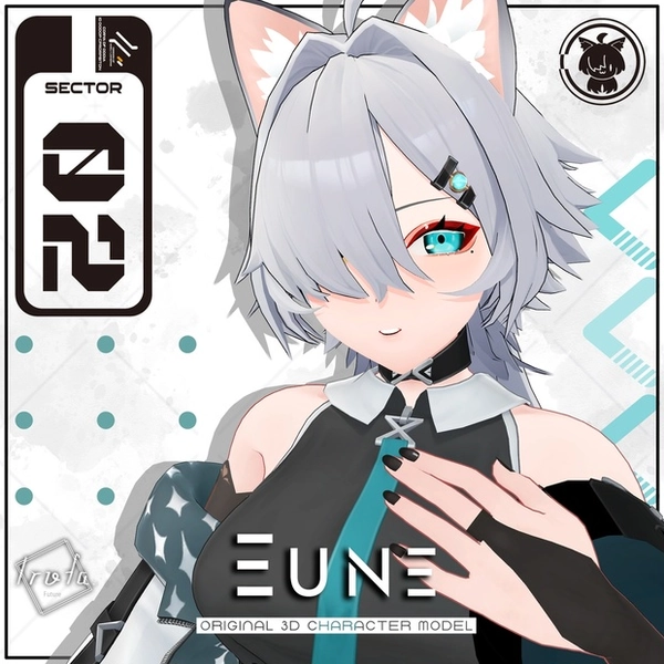 オリジナル3Dモデル「ユーネ」Ver1.01