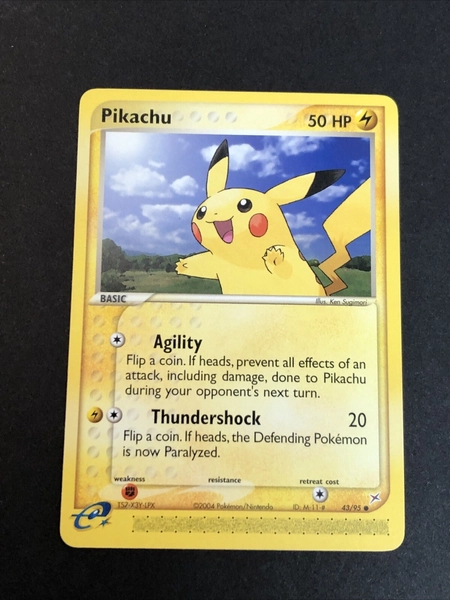 Pokemon Juego de Cartas Coleccionables Pikachu 43/95 EX Equipo Magma vs Equipo Aqua Tarjeta Común Regular
