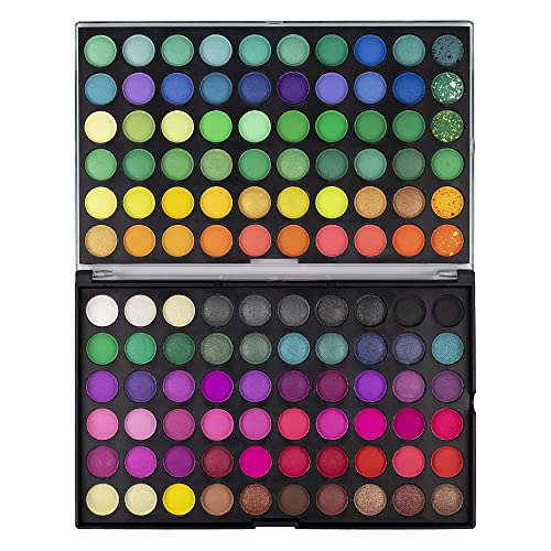 LaRoc Makeup Eyeshadow Palette/Makeup Palette Set of 120 Colours in Neutral, Bold, and Bright Eyeshadow Palettes, Summer Tones Make Up Palette, High Impact Professional Pigmented Make-up Palettes