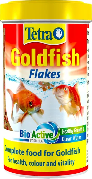 Tetra Goldfish Flakes - flake fish food for all goldfish and other coldwater fish, 500ml
