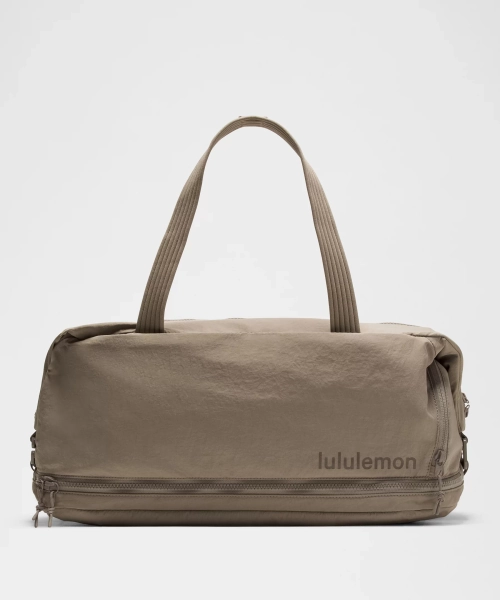 3-in-1 Gym Duffle Bag 30L - Warm Ash Grey/Sheer Oak - ONE SIZE
