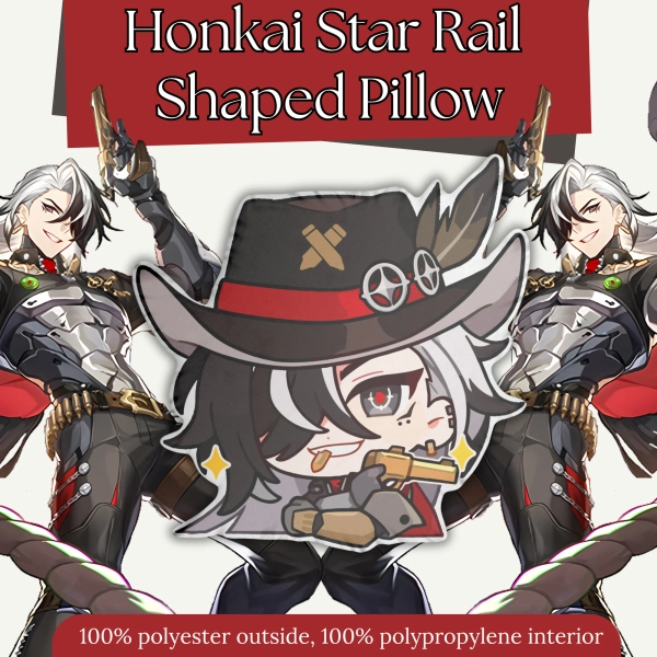 Boothill Honkai Star Rail Shaped Pillow