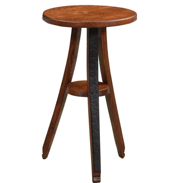 Whiskey Barrel Stave Plant Stand - Oak,FREE SHIPPING - Made in the USA!