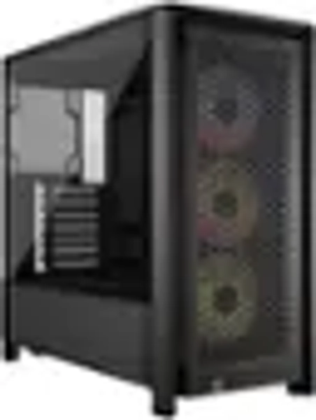 CORSAIR - FRAME 4000D RS ARGB ATX Mid-Tower PC Case - Black