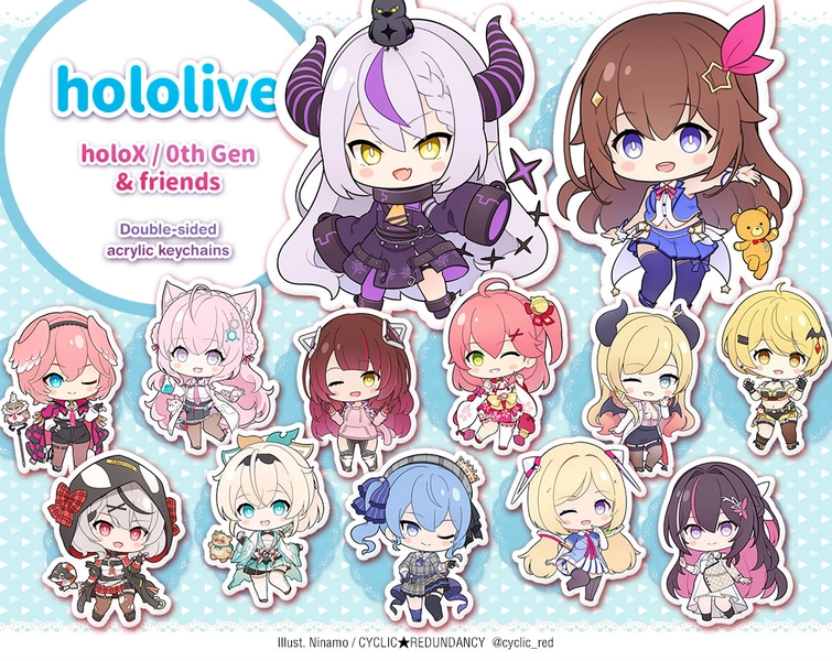 hololive holoX/0th Gen & friends | acrylic keychains