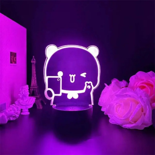 Bubu & Dudu LED Night Light with Color Options for Any Mood - 16 colors / 03 Black base