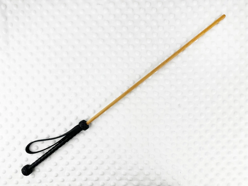 Handmade BDSM Cane | Leather Bamboo Cane | Spanking Cane | Cowhide Wrapped with Suede Handle Cane | Riding Crop | Girlfriend&#39;s Gift