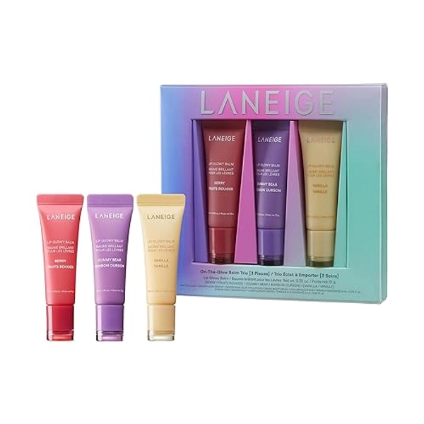 LANEIGE Lip Glowy Balm Stocking Stuffer: Hydrate, Glossy, Lightweight, Moisturize & Tint with Shea Butter